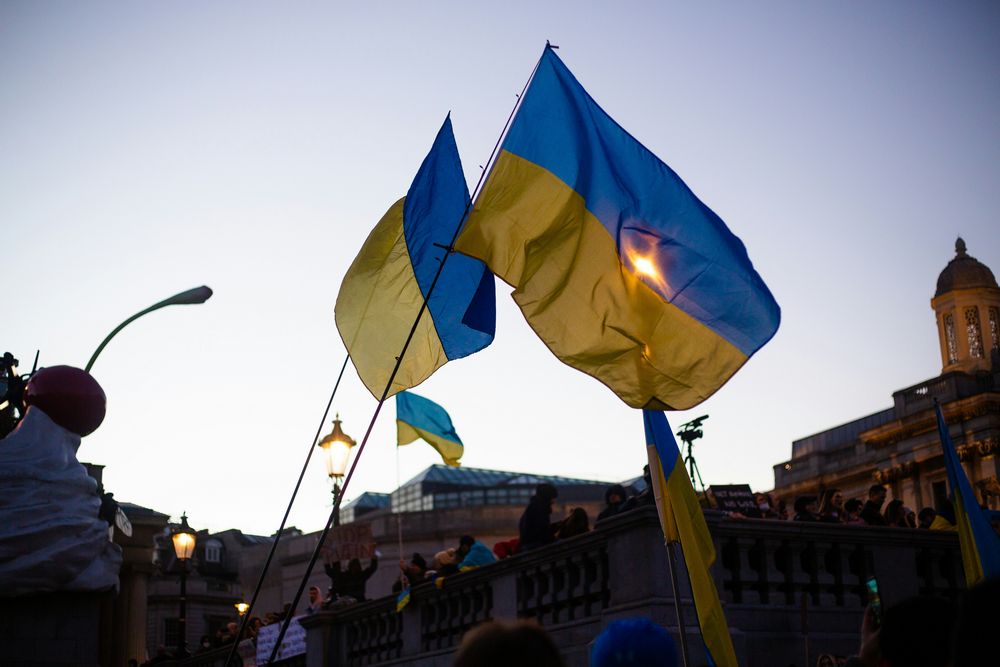 Ukraine Flag Floating - SACHA